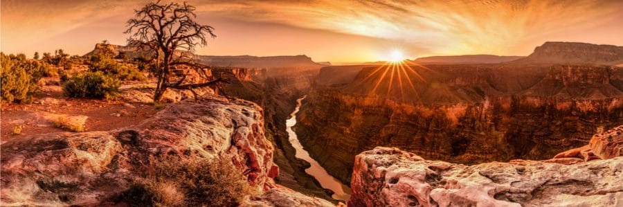Grand Canyon Arizona at sunrise
