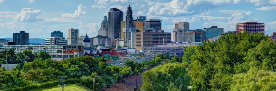 Skyline of downtown Hartford, Connecticut