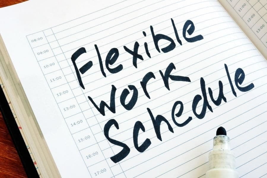 Massage therapists enjoy a flexible work schedule