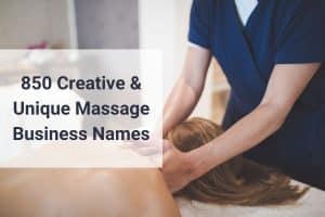 Creative and Unique Massage Business Names and Ideas