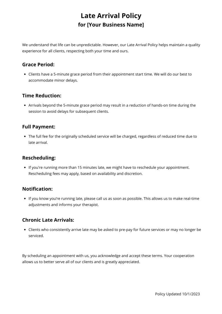 Complete Guide to Creating Massage Policies and Procedures (with Examples)