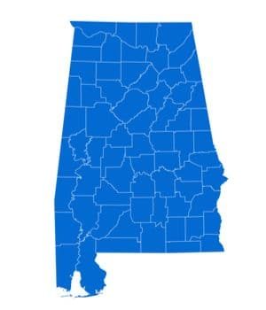 Alabama state map