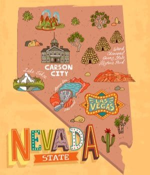 Nevada state map