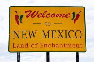 Welcome to New Mexico sign