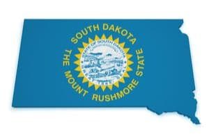 South Dakota map