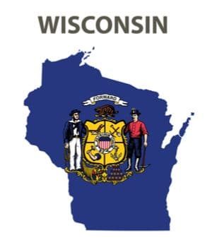 Wisconsin state map